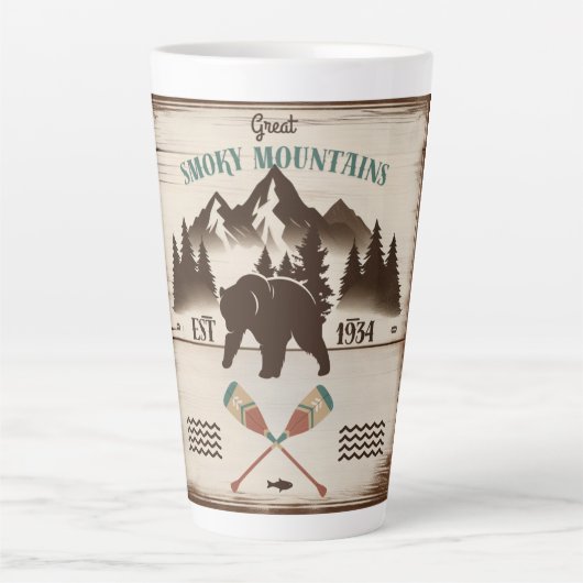 Große, rauchige Berge, TN-Bär Milchtasse (Vorderseite)