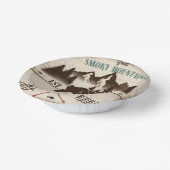 Große, rauchige Berge, TN-Bär Pappteller (Gewinkelt)