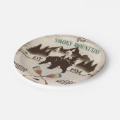 Große, rauchige Berge, TN-Bär Pappteller (Schrägansicht)