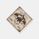 Große, rauchige Berge, TN-Bär Serviette (Ecke)