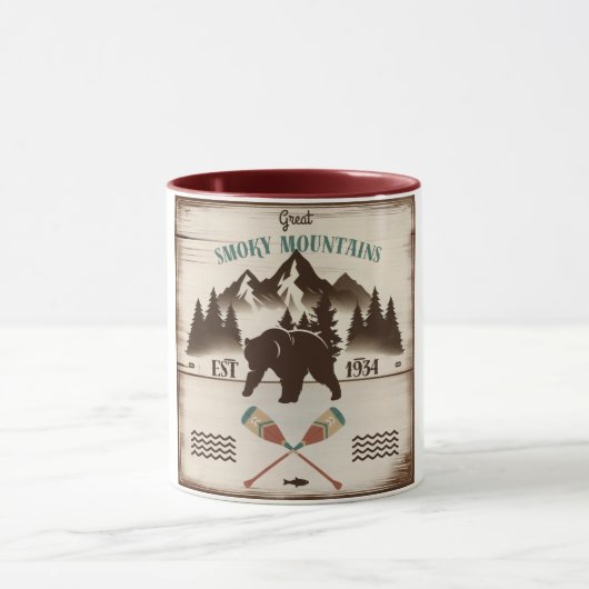 Große, rauchige Berge, TN-Bär Tasse (Zentrum)