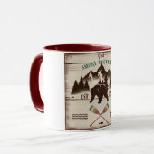 Große, rauchige Berge, TN-Bär Tasse (Vorderseite Links)