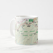 Große rauchige Gebirgskarten-Tasse Kaffeetasse (Vorderseite Links)