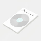 Große Record Post It Notizen (angewinkelt)