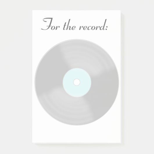 Große Record Post It Notizen (Vorderseite)