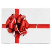 Große Red Bow Geschenktasche Geschenktüte (Vorderseite)
