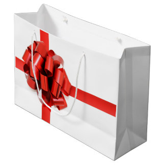 Große Red Bow Geschenktasche Geschenktüte