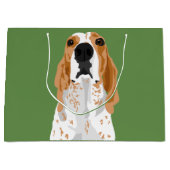 Große Redtick Coonhoundkopf-Geschenktasche Geschenktüte (Vorderseite)