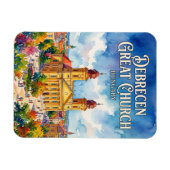 Große Reformierte Kirche, Debrecen Ungarn Magnet (Horizontal)
