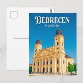 Große Reformierte Kirche Ungarn Postkarte (Vorne/Hinten)