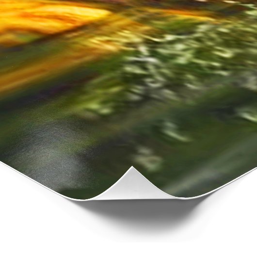 Große Regenbogenforelle Jumping Poster (Ecke)