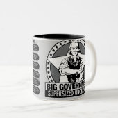 Große Regierungs-Tatsachen-Tasse Zweifarbige Tasse (VorderseiteRechts)