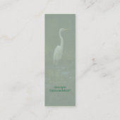 Große Reiher-Foto-Lesezeichen-Visitenkarte Mini Visitenkarte (Rückseite)