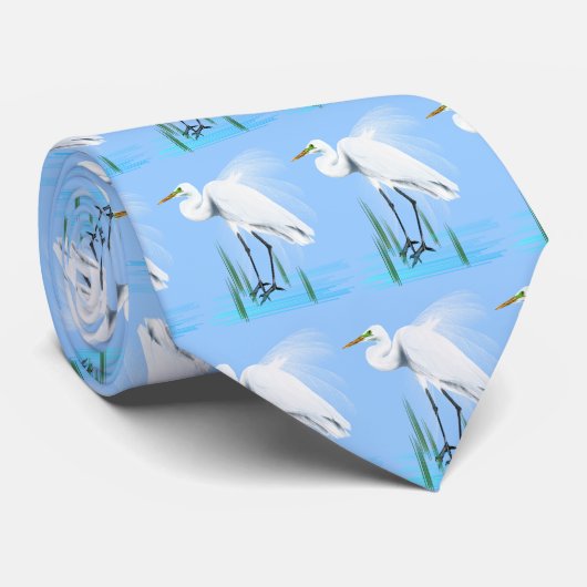 Große Reiher-Krawatten Krawatte (Gerollt)