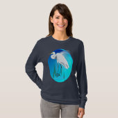 Große Reiher-Oval-Shirts T-Shirt (Vorne ganz)