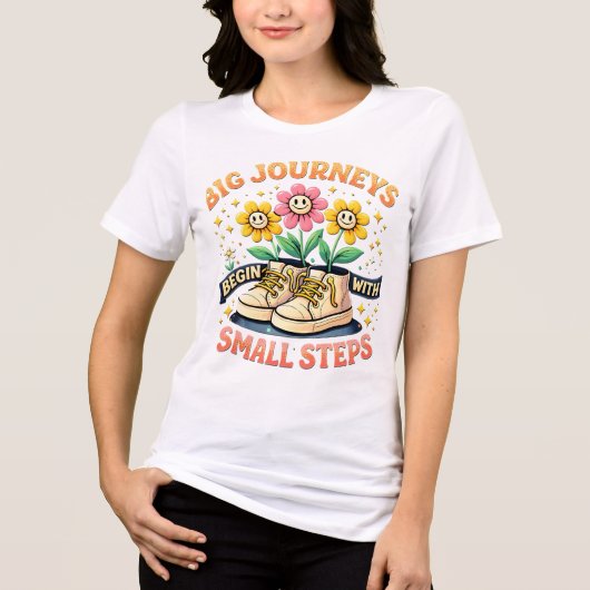 Große Reisen Tri-Blend Shirt (Vorderseite)