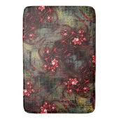 Große Relation von seltsamem Fraktal über gealtert Badematte (Vorderseite Vertikal)