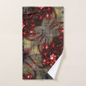 Große Relation von seltsamem Fraktal über gealtert Badhandtuch Set (Handtuch)