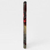 Große Relation von seltsamem Fraktal über gealtert iPhone Hülle (Rechte Seite)