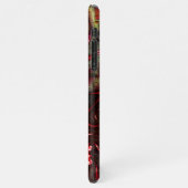 Große Relation von seltsamem Fraktal über gealtert iPhone Hülle (Linke Seite)