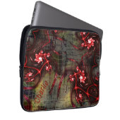 Große Relation von seltsamem Fraktal über gealtert Laptopschutzhülle (Vorne Rechts)