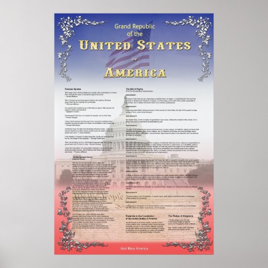 Große Republik USA Poster (Vorne)