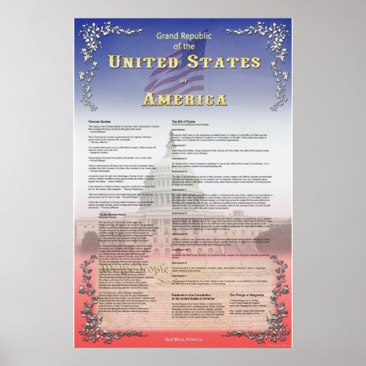 Große Republik USA Poster (Vorne)