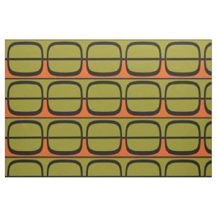 Große Retro-Paneele schwarz Stoff