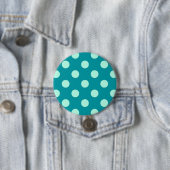 Große Retro Punkte - Aqua und Türkis Button (Beispiel)