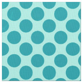 Große Retro Punkte - Aqua und Türkis Stoff (Nahaufnahme)