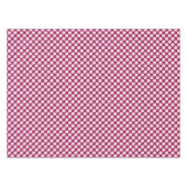 Große Retro-Punkte - bordeauxrot und rosa Muschel Tischdecke (Vorderseite (Horizontal))