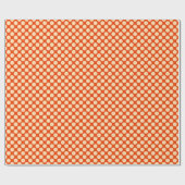 Große Retro-Punkte - hellorange und Mandarine Geschenkpapier (Flach)