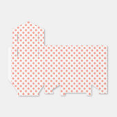 Große Retro-Punkte - Korallen in Rosa und Weiß Geschenkschachtel (Ungefaltet)