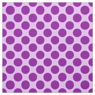 Große Retro-Punkte - lila und orchid Stoff