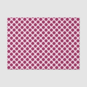 Große Retro-Punkte - Muschel pink und bordeauxrot Seidenpapier