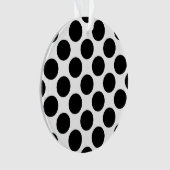 Große Retro Punkte - Schwarzweiss Ornament (Vorderseite)