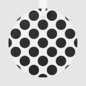 Große Retro Punkte - Schwarzweiss Ornament (Rückseite)