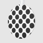Große Retro Punkte - Schwarzweiss Ornament (Vorderseite)