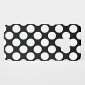 Große Retro-Punkte - weiß und schwarz Case-Mate Samsung Galaxy Hülle (Rückseite (Horizontal))