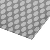 Große Retrodots - grau/grau Schneidebrett (Ecke)