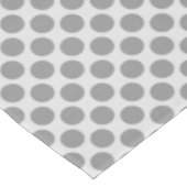 Große Retrodots - grau/grau Tischdecke (Schrägansicht)