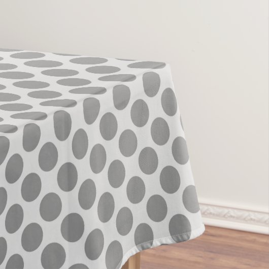 Große Retrodots - grau/grau Tischdecke (Beispiel)
