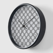 Große Retrodots - grau/grau Uhr (Winkel)