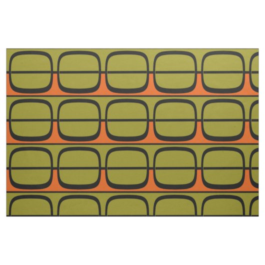 Große Retropaneele schwarz Stoff (Fat Quarter (45,7 x 55,9 cm))