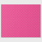 Große Retropunkte, Fuchsia und Pastellrosa Geschenkpapier (Flach)