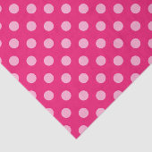 Große Retropunkte, Fuchsia und Pastellrosa Seidenpapier (Ausschnitt)