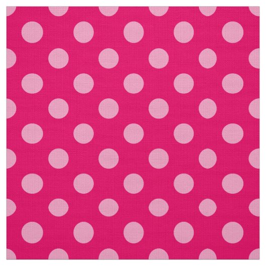 Große Retropunkte, Fuchsia und Pastellrosa Stoff (Muster)