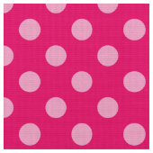 Große Retropunkte, Fuchsia und Pastellrosa Stoff (Nahaufnahme)