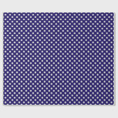 Große Retropunkte - grau und mariniert Geschenkpapier (Flach)