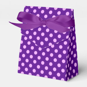 Große Retropunkte - lila und orchid Geschenkschachtel